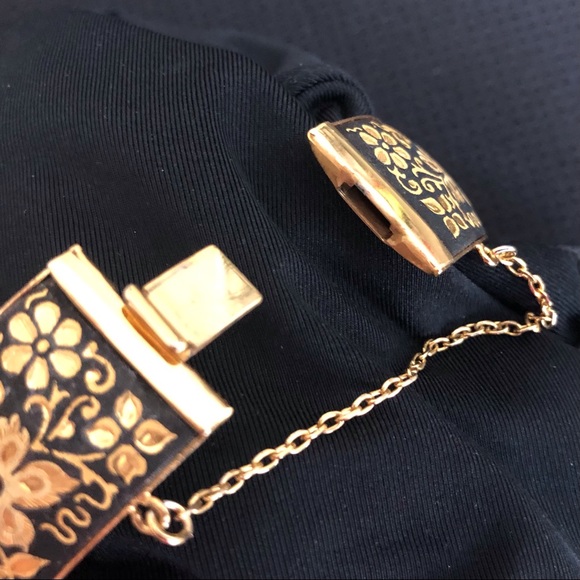 Vintage Damascene Cuff Bracelet - Picture 9 of 16